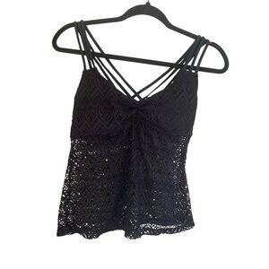 BONGO Black Lace Strappy Camisole